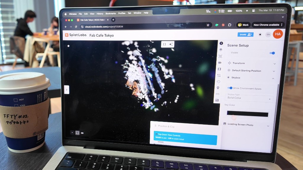 Scene Setup with Skybox solid color