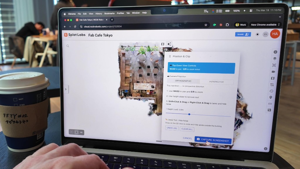 Orthographic view ready with Capture Screenshot
