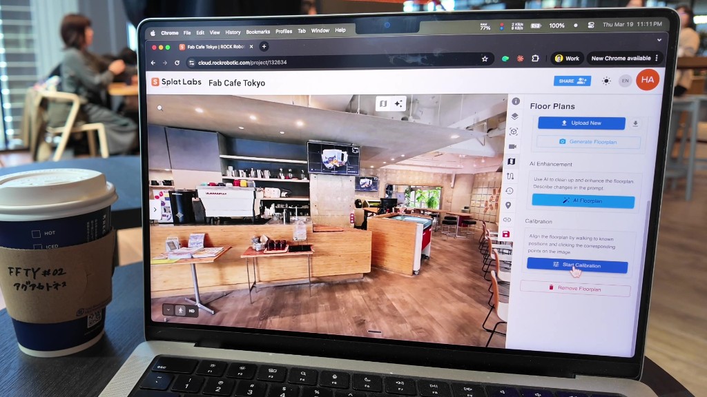 Start Calibration in the Floor Plans sidebar