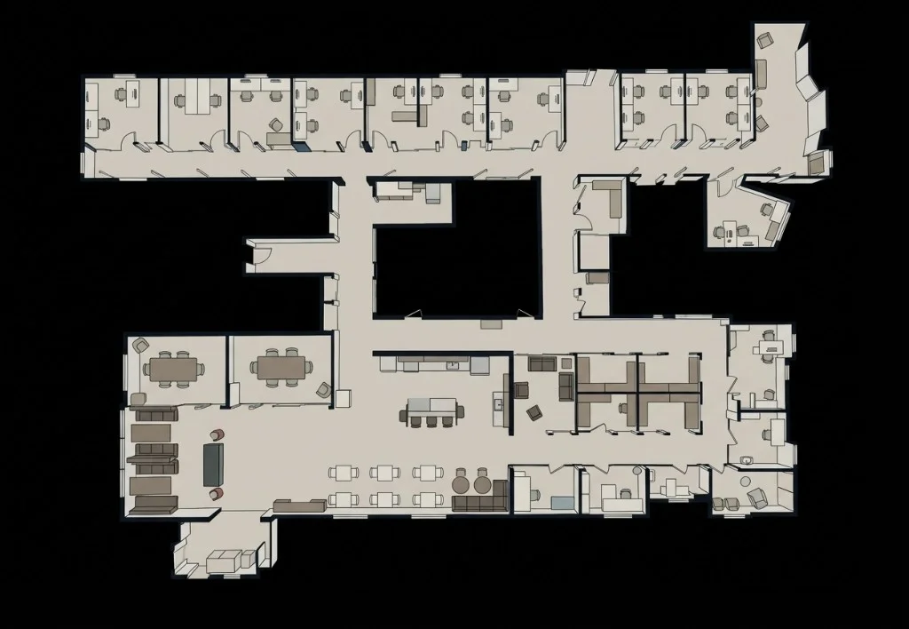 家具付き平面図