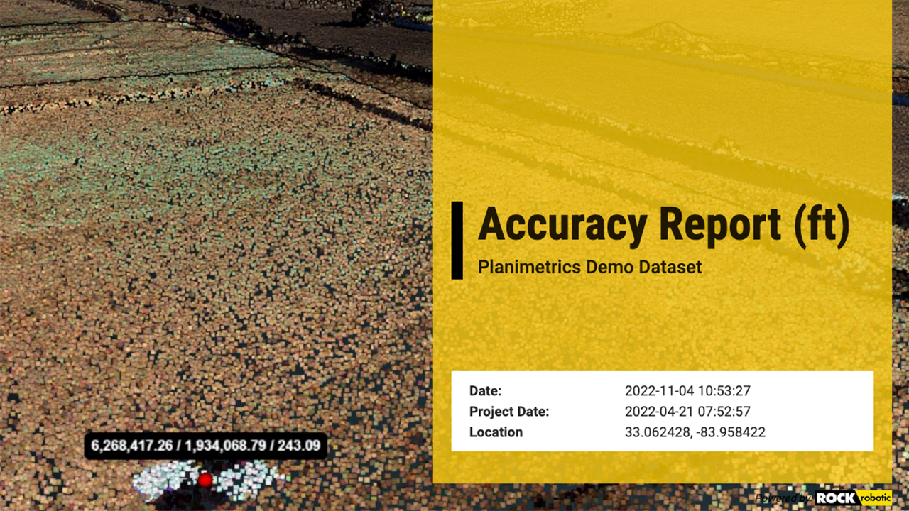 Accuracy Report in ROCK Cloud