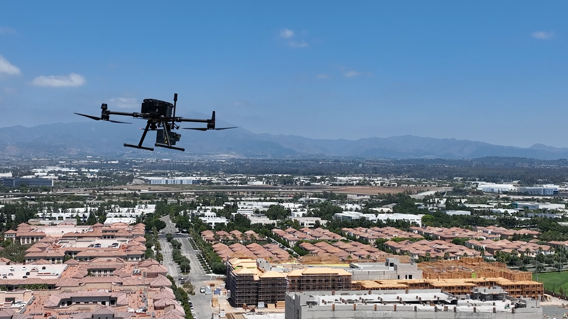 DJI drone mapping construction zone
