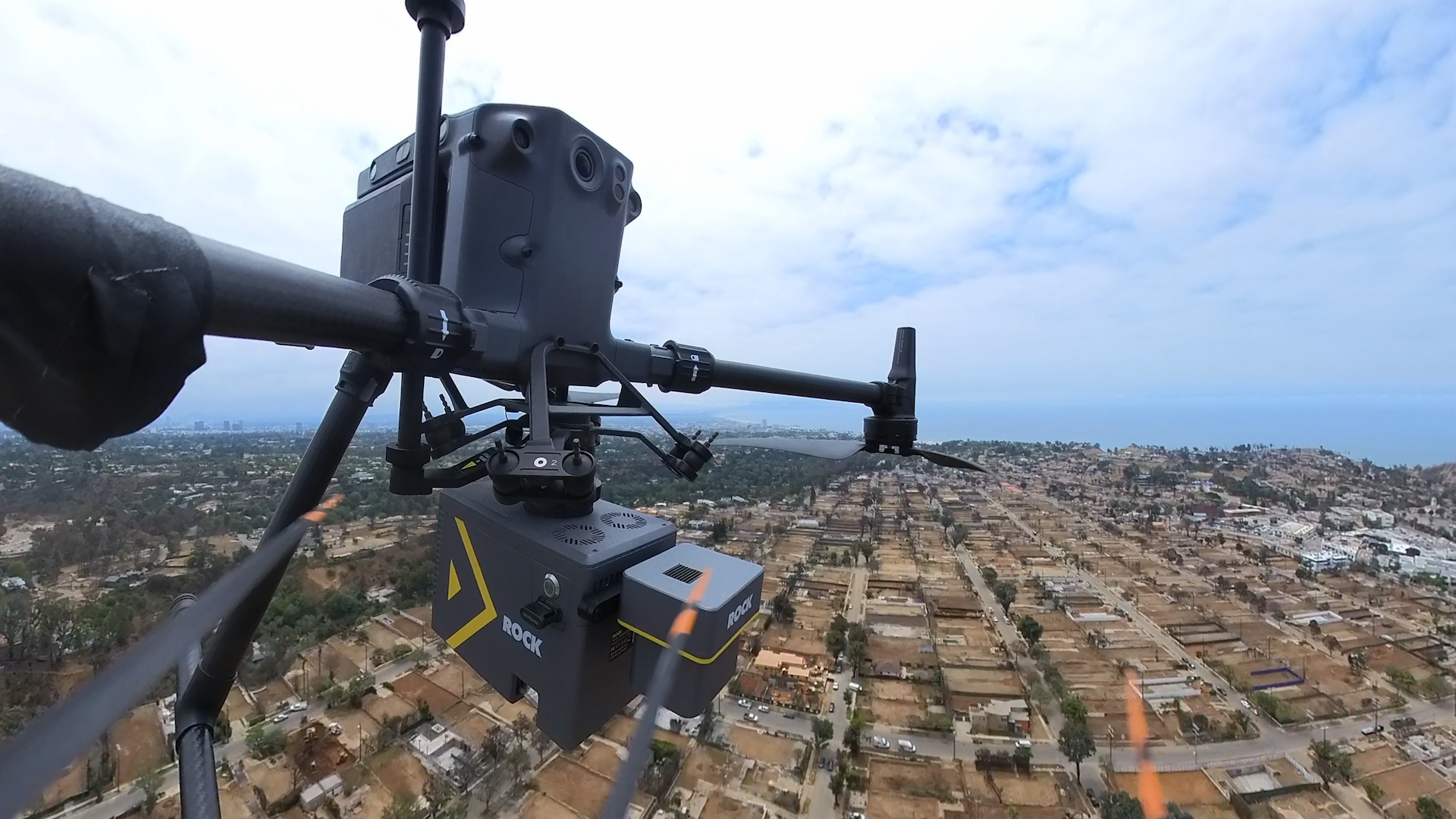 ROCK Ultra 360 capture during wildfire mapping