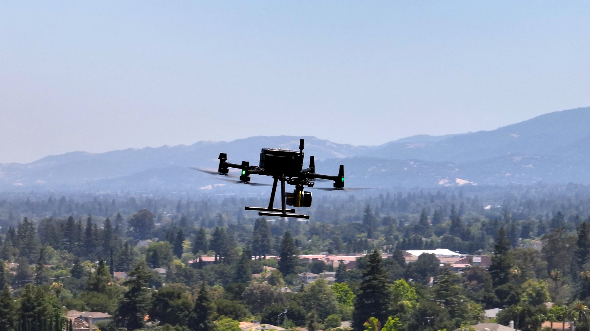 ROCK R3 V2 full view mounted on drone for aerial mapping