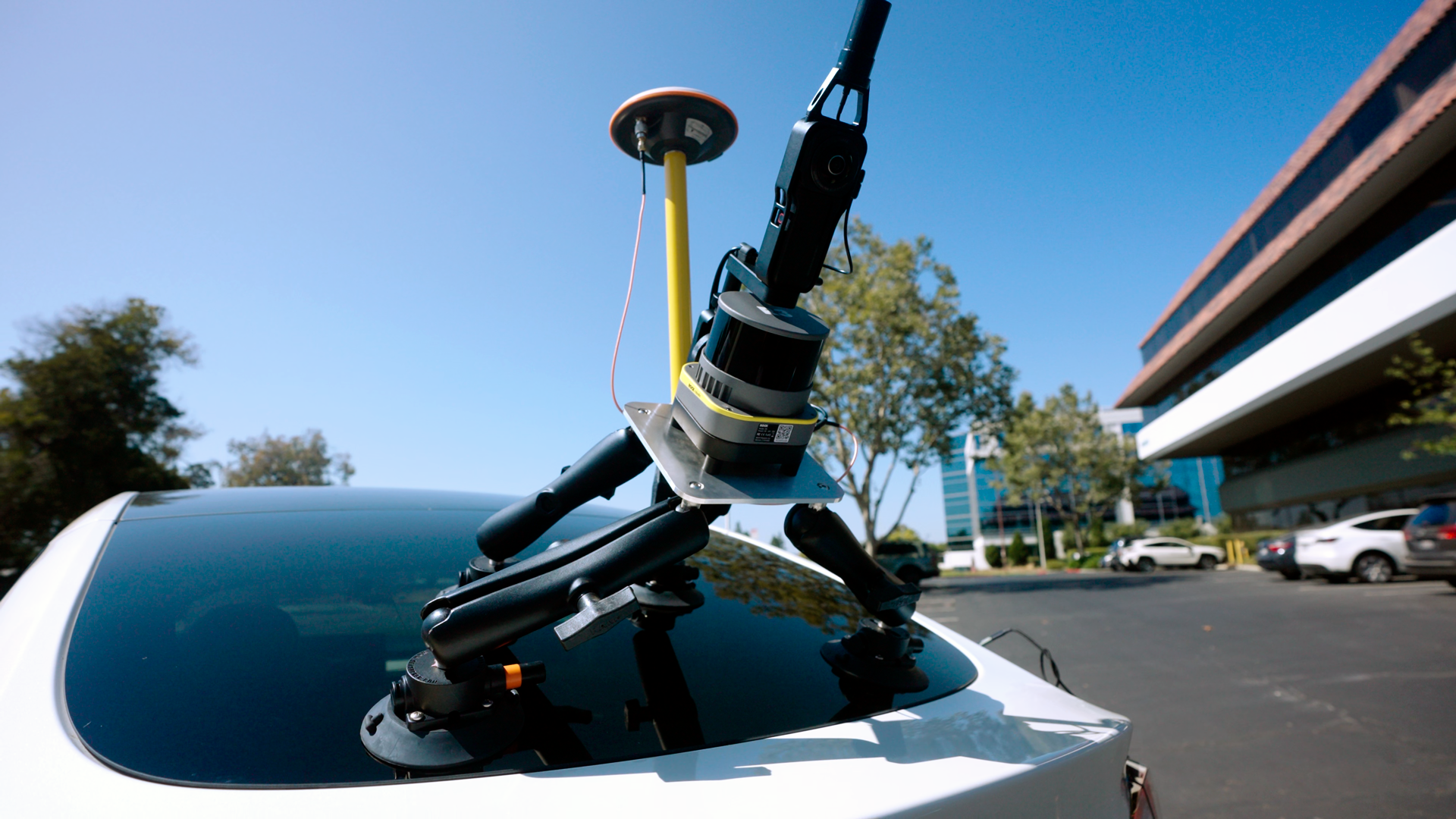 ROCK R3 V2 POV view from vehicle during mobile LiDAR mapping