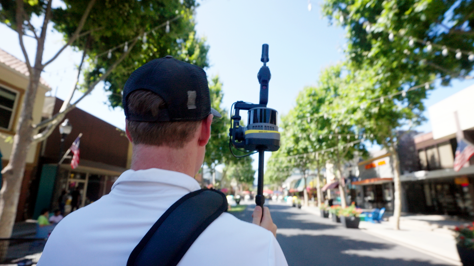 ROCK R3 V2 full view handheld with ROCK SLAM Dock V2 for SLAM mapping