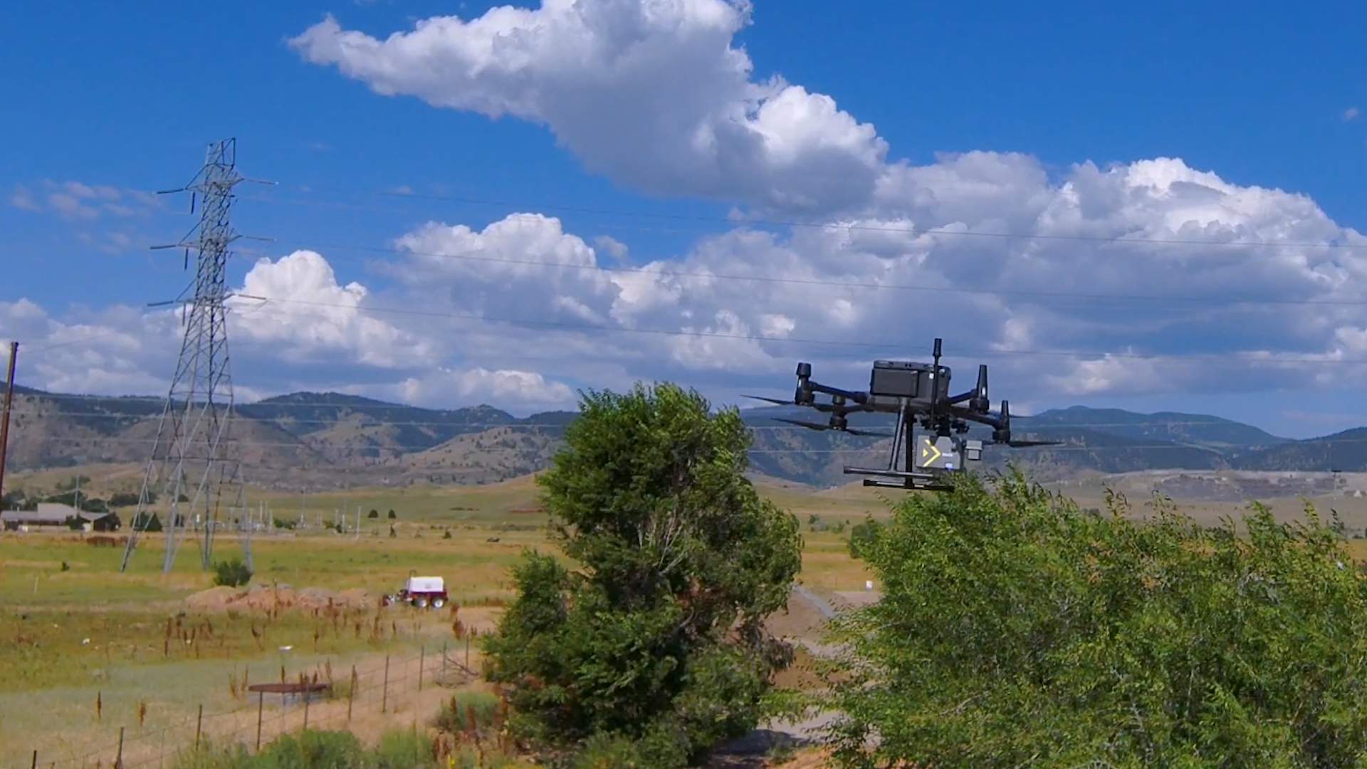 ROCK Ultra drone flying during demo tour